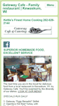 Mobile Screenshot of gatewaycafeandcatering.com